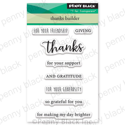PENNY BLACK : Thanks Builder | Stamp