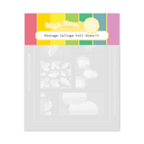 WAFFLE FLOWER: Postage Collage Fall | Stencil