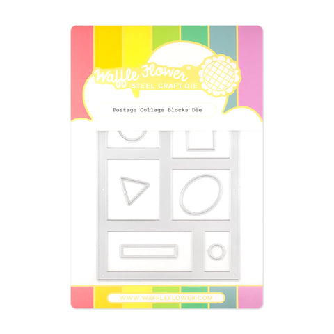 WAFFLE FLOWER: Postage Collage Blocks | Die