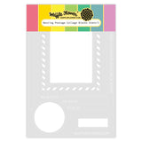 WAFFLE FLOWER: Nesting Postage Collage Blocks | Stencil