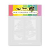 WAFFLE FLOWER: Postage Collage Vertical Tree | Stencil