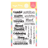 WAFFLE FLOWER: Grateful Heart Sentiments | Stamp