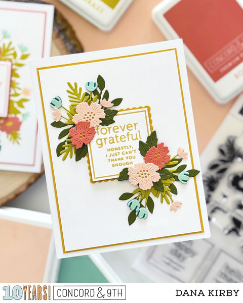 flowerページ CONCORD & 9 th : Sentimental Florals | Stamp & Die Bundle – Doodlebugs