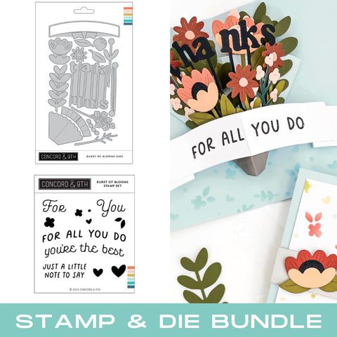 CONCORD & 9 th :  Burst of Blooms | Stamp & Die Bundle