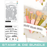 CONCORD & 9 th :  Burst of Hugs | Stamp & Die Bundle
