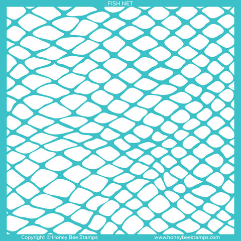 HONEY BEE STAMPS: Fish Net | Stencil