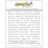 HONEY BEE STAMPS: Mini Messages | Stamp