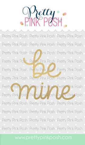 PRETTY PINK POSH: Be Mine | Hot Foil Plate