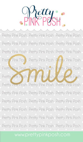 PRETTY PINK POSH: Large Smile | Hot Foil Plate