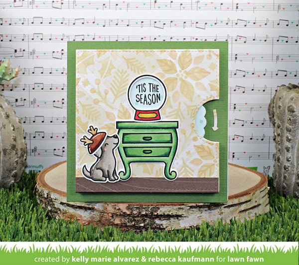 LAWN FAWN Little Snow Globe Addon Stamp Doodlebugs