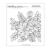 Kristina Werner | C9 : Winter Greenery Background | Stamp, Stencil & Die Bundle