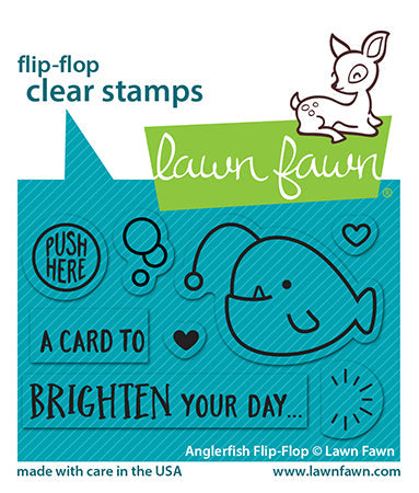LAWN FAWN: Anglerfish Flip-Flop | Stamp
