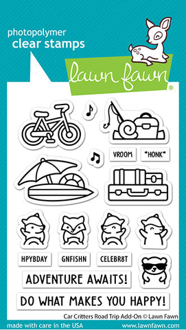 LAWN FAWN: Car Critters | Road Trip Add On | Stamp