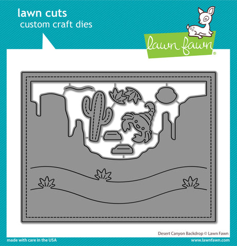 LAWN FAWN: Backdrop | Desert Canyon | Lawn Cuts Die