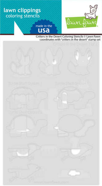 LAWN FAWN: Critters in the Desert | Coloring Stencil – Doodlebugs