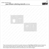 LAWN FAWN: Year Fifteen | Coloring Stencil