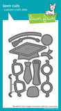 LAWN FAWN: Woodland Critter Huggers | Graduation Add-On | Lawn Cuts Die