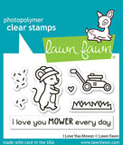 LAWN FAWN: I Love You Mower | Stamp