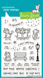 LAWN FAWN: Caroling Mice | Stamp, Die & Stencil Bundle