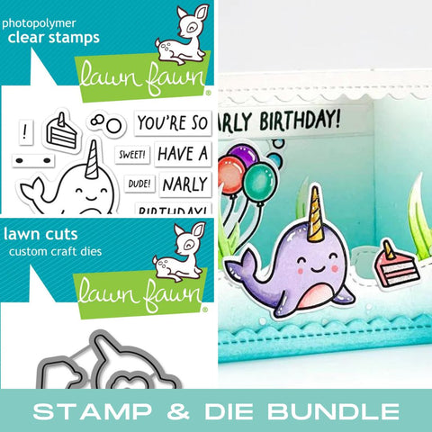 LAWN FAWN: You're So Narly | Stamp & Lawn Cuts Die Bundle