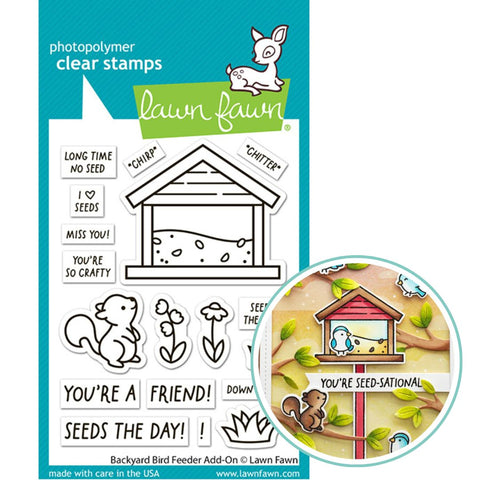 LAWN FAWN: Backyard Bird Feeder Add-on | Stamp