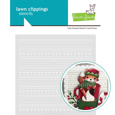 LAWN FAWN: Cozy Sweater | Stencil
