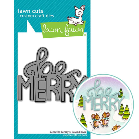 LAWN FAWN: Giant Be Merry | Lawn Cuts Die