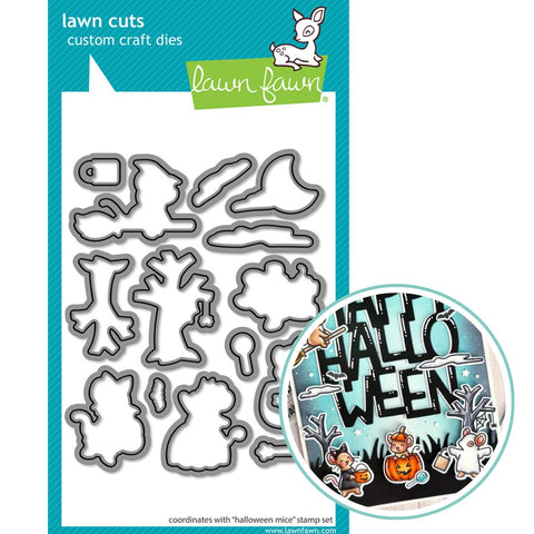 LAWN FAWN: Halloween Mice  | Lawn Cuts Die
