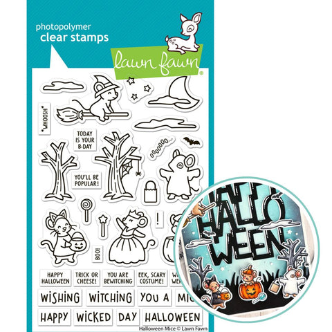 LAWN FAWN: Halloween Mice | Stamp