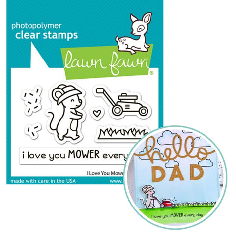 LAWN FAWN: I Love You Mower | Stamp