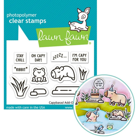 LAWN FAWN: Capybaras! Add-On | Stamp