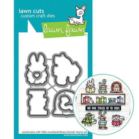 LAWN FAWN: Little Woodland Library Friends | Lawn Cuts Die