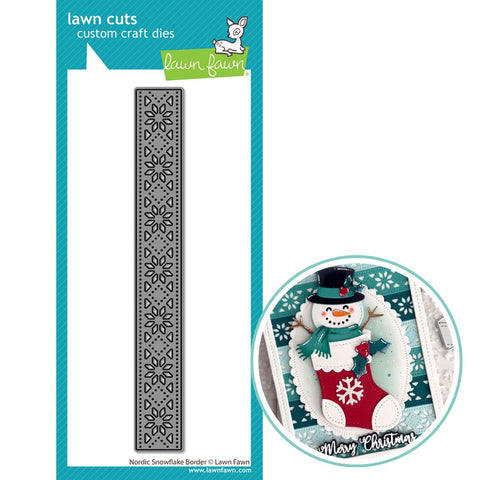 LAWN FAWN: Nordic Snowflake Border | Lawn Cuts Die