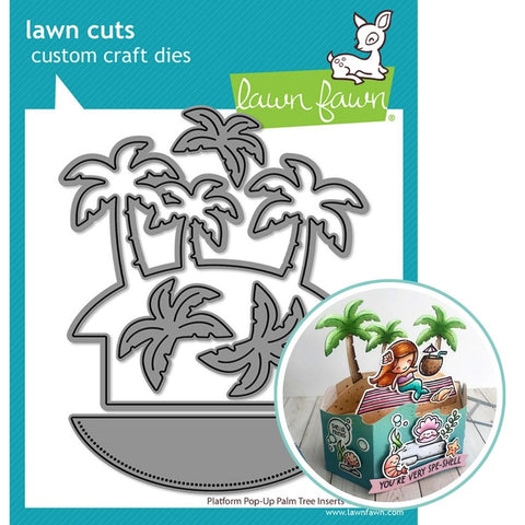 LAWN FAWN: Platform Pop-Up Palm Tree Inserts | Lawn Cuts Die
