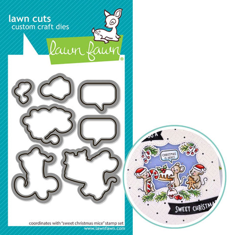 LAWN FAWN: Sweet Christmas Mice | Lawn Cuts Die