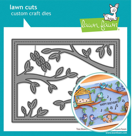LAWN FAWN: Backdrop Landscape | Tree Branches | Lawn Cuts Die