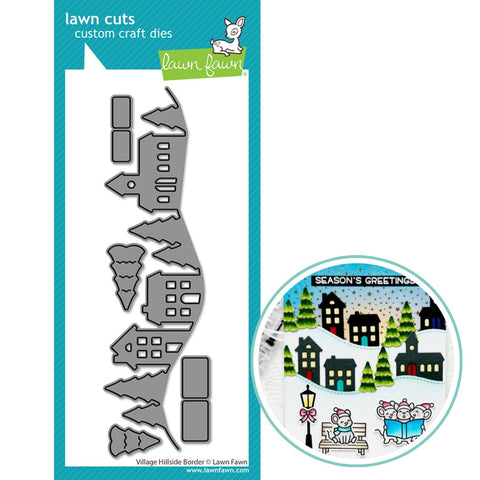 LAWN FAWN: Village Hillside Border | Lawn Cuts Die