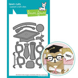 LAWN FAWN: Woodland Critter Huggers | Graduation Add-On | Lawn Cuts Die