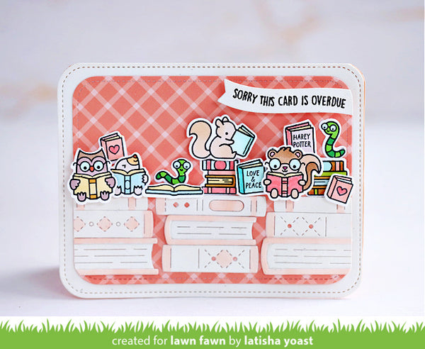 LAWN FAWN: Little Woodland Library | Coloring Stencil – Doodlebugs