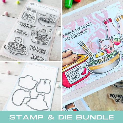 MAMA ELEPHANT: Bibimbap | Stamp and Creative Cuts Bundle