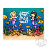 SUNNY STUDIO: Mermaid Kisses | Stamp
