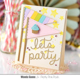 PRETTY PINK POSH: Cascading Stars | Stencil