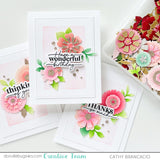 WAFFLE FLOWER: Sweet Lattice Sentiments | Combo Stamp & Die