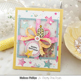 PRETTY PINK POSH: Cascading Stars | Stencil