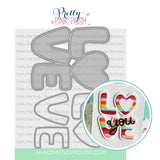 PRETTY PINK POSH: Love Word Shaker | Die