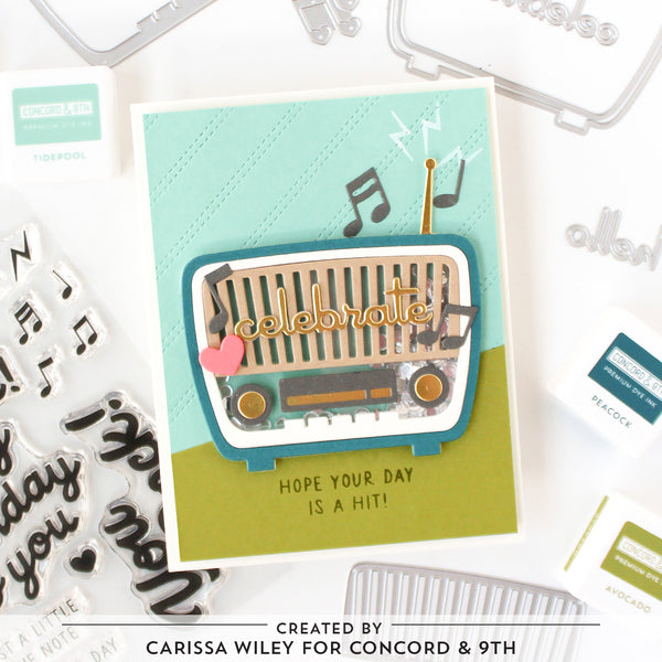 CONCORD & 9 th : Bundle Stamp & Die | Retro Radio – Doodlebugs