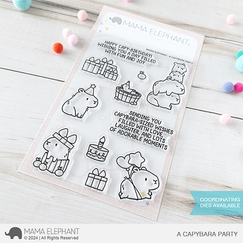 MAMA ELEPHANT: A Capybara Party | Stamp