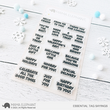 MAMA ELEPHANT:  Essential Tag Sayings | Stamp