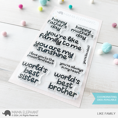MAMA ELEPHANT: Like Family | Stamp