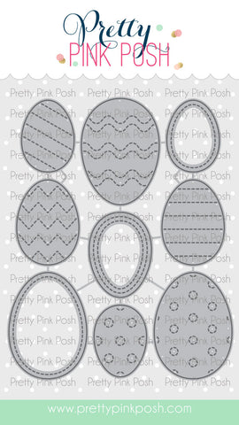 PRETTY PINK POSH: Stitched Eggs | Die (S)